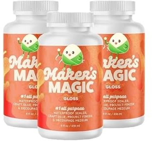 Allony Serviettenkleber, Serviettentechnik Kleber, Decoupage kleber, Serviettentechnik Klebers Auf Wasserbasis, Servietten Kleber Zum Basteln für Keramik, Pappe, Holz Napkin Adhesive