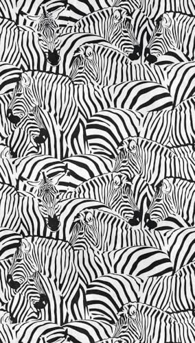 Livingwalls 398731 Papier peint intissé de qualité supérieure Motif animal en noir, blanc 1,59 x 2,80 m Fabriqué en Allemagne