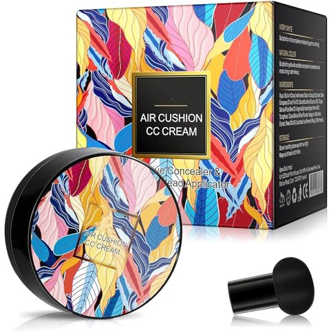 2024 New Mushroom Head Air Cushion CC Cream,Moisturizing Beauty Cream Concealer,Long-Lasting Waterproof Moisturizing Concealer Beauty Cream Foundation