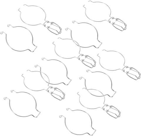 CIYODO Boucles Métalliques pour Fermeture Hermétique De Bocaux en Verre 10 Pièces Acier Inoxydable Fermetures Performantes Compatibles Rangement La Cuisine