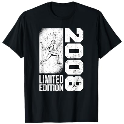 Escrimeur Anniversaire né en 2008 sport d'escrime Escrime T-Shirt