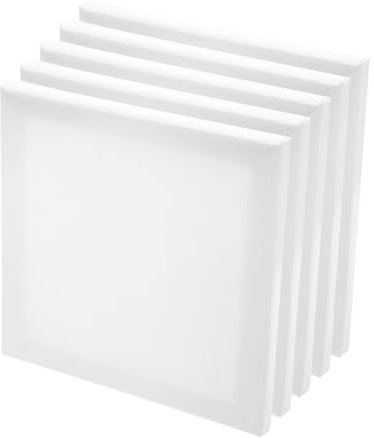 OFFSCH 5stücke Teiliges Leinwand Malbrett Aus Geeignet Für Öl Und Acrylmalerei Für Anfänger Und -projekte Mit Stabilem Holzrahmen