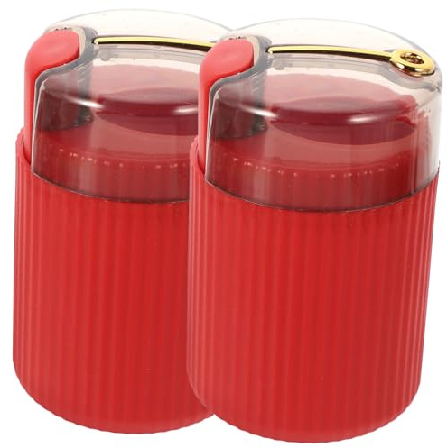 Alipis 2pezzi Portastuzzicadenti Pressione Manuale Dispenser per Contenitore Automatico per Tavolo Scatola Resistente per Stuzzicadenti