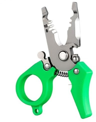 Harilla Pelacables Pequeño, Alicates de Crimpeado, Herramienta Manual, Cortador de Cables Compacto, Herramienta Pelacables Portátil para Cableado de Electrodo