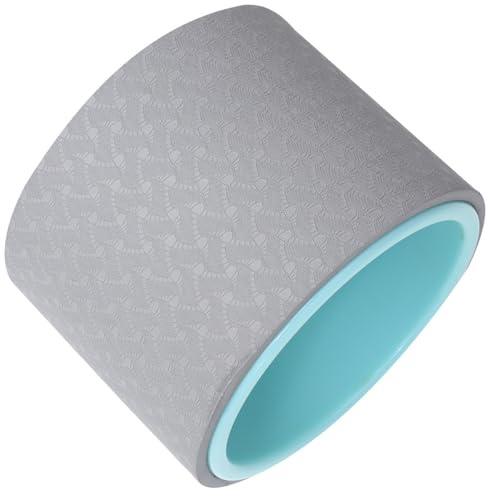 ifundom Ruota Yoga Antiscivolo per Backbend Strumento Pilates per Allenamento Fitness Anello Corpo per Stretching e Tonificazione Muscolare Colore Grigio Blu