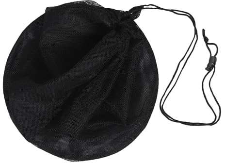 TOPBATHY Borsa a Rete con Coulisse per Palloni da Basket Calcio e Pallavolo Leggera e Traspirante con Ampia Capacità e Clip di Chiusura per Trasporto e Allenamenti Sportivi All’Aperto