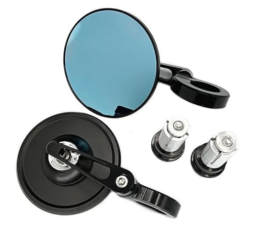Espejos Retrovisores Universales Para Motocicleta, Redondos, De 7/8, Para Manillar De Motocicleta, 2 Unidades Por Par Espejo Moto Lateral