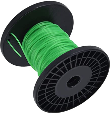 Dioche Brosse de 2 Mm Ligne de -Bordure Ronde de 2 Mm pour - Ligne de -Herbe en Nylon de Haute qualité pour Tondeuses à Gazon et -Bordures - Efficace des Mauvaises Herbes, Facile à Remplacer (50m /