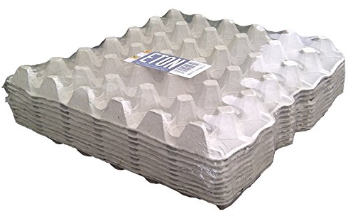 30 Egg Grey Fibre Eton Egg Trays, Pack of 10