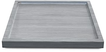 Vladon Dekoschale Maya, Made in Germany, moderne Dekorationsschale eckig, Avola-Anthrazit (20 x 1,8 x 20 cm)