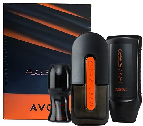 Avon Full Speed for men Gift Set comprising of 75ml EDT, 250ml Hair and Body Wash and 50ml Anti-Perspirant Roll on Deodorant
