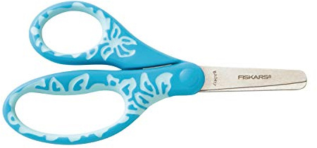 Fiskars Kinderschere, Ab 6 Jahren, Länge 12 cm, Für Rechts- und Linkshänder | Rostfreie Stahl-Klinge/Kunststoff-Griffe, Türkis, 1027419