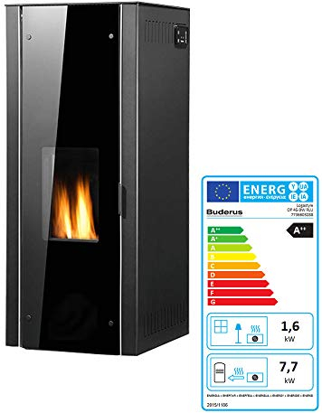Buderus Logastyle Pellet Kaminofen Lamina 5,5 kW Kamin Pelletofen Luft