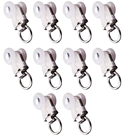 Jos & Haz MF016W-Curtain Track Accessories (10 Pack Runners)