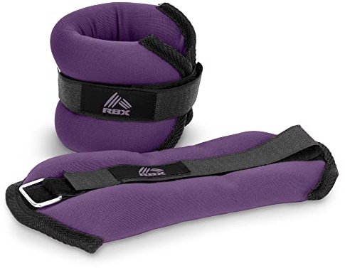 RBX Knöchel- und Handgelenkgewichte für Frauen und Männer – Klettverschluss, zum Joggen, Gehen, Widerstandstraining und Physiotherapie (2-Sets) – weiches Material