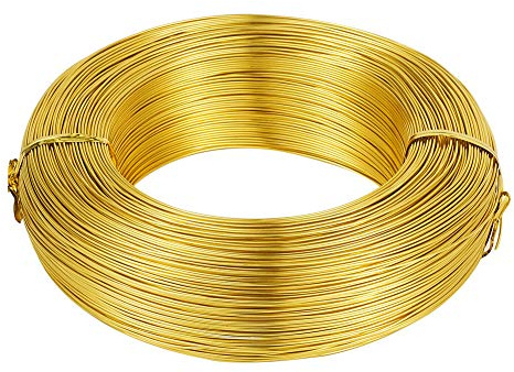 Beadthoven Basteldraht, 18 Gauge (1 mm), Aluminium, biegbar, flexibel, für Schmuckherstellung, Verpackung, Blumenformung