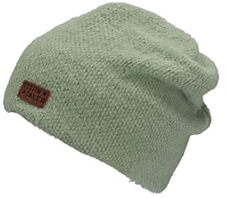 Sterntaler Baby Mädchen Beanie Baby Slouch-Beanie uni Mütze - Beanie Baby, Kinderbeanie, Babymütze - weiches Material - grün, 57