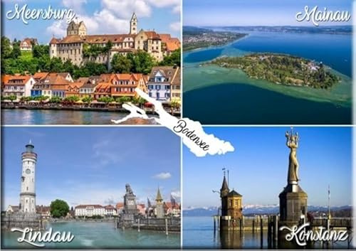 Bodensee Foto Magnet Germany Mainau Lindau Konstanz Meersburg
