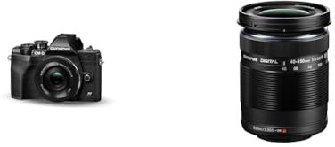 Kit de cámara del Sistema Micro Four Thirds Olympus OM-D E-M10 Mark IV, Sensor de 20 Mpx & Objetivo M.Zuiko Digital ED 40-150 mm F4-5.6, teleobjetivo