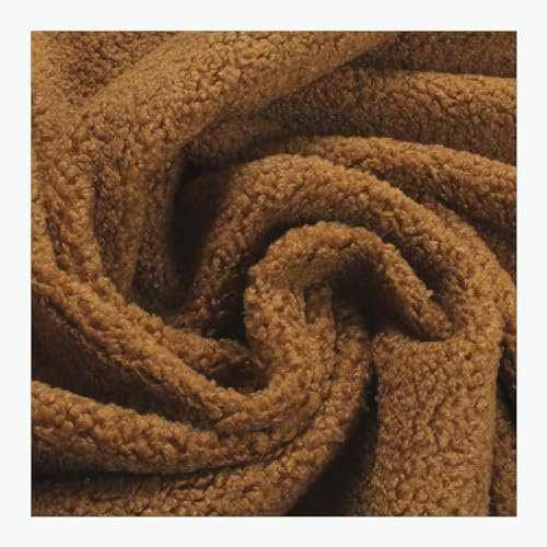 Stoff am Stück Stoff Polyester Teddyfell braun Teddyplüsch 100.000 Martindale Polsterstoff