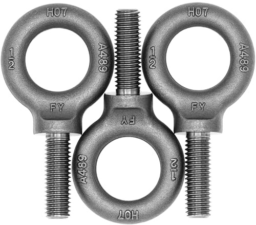 3 Pcs Lifting Shoulder Eye Bolts 1/2-13 X 1-1/2