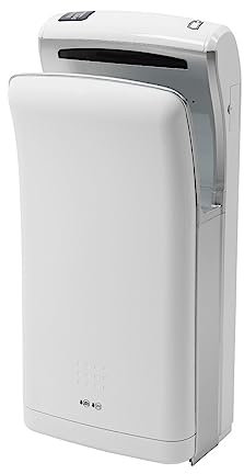 METRO Professional Secador de Manos eléctrico PHD1120, secamanos electrico, 1200 W, Blanco, Secadora Pared automatico, para baño, Bar, Restaurante