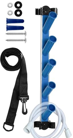 Whnbuij Storage of pool accessories, storage of pool accessories, storage of vacuum hoses for pool maintenance, multifunctional pool tool holder for efficient space management, pool vacuum cleaner