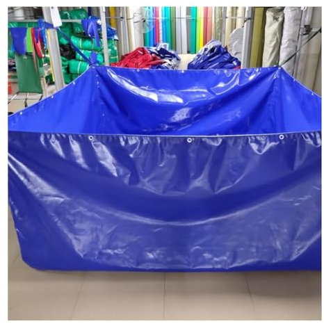 Flexible Teichfolien (ohne Rahmen) für Wasserrettungsunterstände, 0,45 mm PVC-Canvas-Wasserspeicherbecken mit Ablassventil, Auffangbehälter für schwimmende Koi-Schildkröten (Farbe: 450 g/m²,