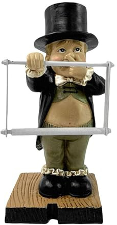 Statua del maggiordomo della toilette, figure in resina con naso che tiene il naso, supporto porta carta igienica, statua di maggiordomo WC porta carta igienica che pizzica il naso ornamenti da