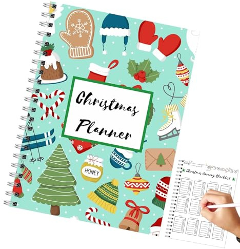 XIAOXIAOYU Planificador de Navidad definitivo,El planificador de Navidad definitivo | Libro organizador de vacaciones | Planificador de recetas navideñas, libro de organización de fiestas para el
