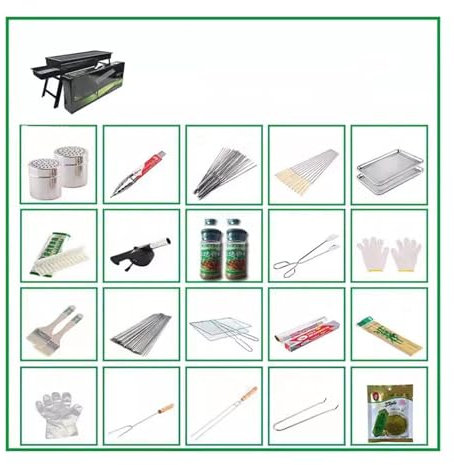 SDA287MZ Barbecues de Table Support de Barbecue Pliant sans fumée for poêle à Barbecue Grill à Charbon