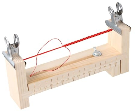 Dewocke Skapare justerbart träarmband, flätat armbandskit med 2 klämmor, Paracord jigg för vävning och flätning av armband, gör-det-själv-hantverksverktyg (22–35 cm)