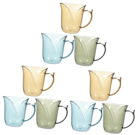Cabilock 3 Set Tazza dello Spazzolino da Denti Spremiagrumi Organizer per Il Bagno Bicchiere da Bagno Bottiglia Distributore di Bicchieri Tappo Parete Porta Spazzolino Plastica 3 Pezzi * 3