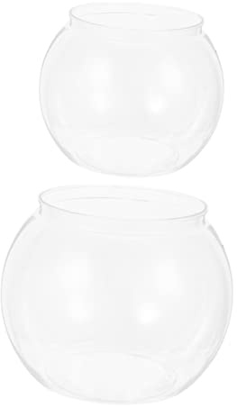2 Pièces Aquarium de Transparent Petit Réservoir à Décoratif Globe pour Décoration pour Plantes Apaisante