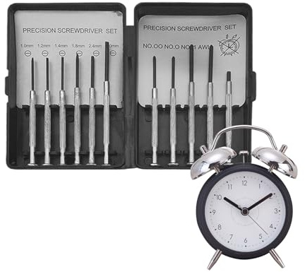 Juego de Destornilladores Pequeño - 11 Piezas Destornillador Precisión Para Gafas | Kit Reparación Herramientas Pequeñas Para Móviles Ordenadores Portátiles Cámaras Relojes Electrónicos