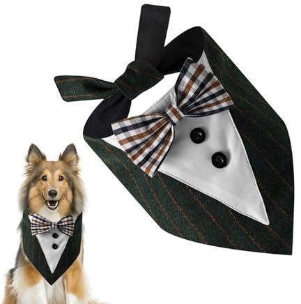 Bandana för hundar – trekantig hundhalsduk för utomhusbruk | dekorativ halsduk för små djur – för flickor och halloween, jul, höst, för fest, bröllop, semester