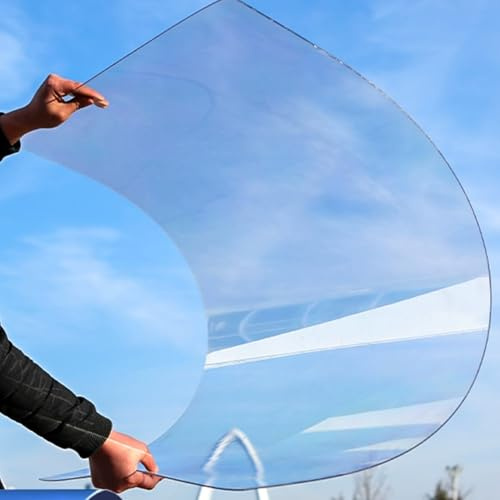 Techo de Metacrilato Plancha, 1mm Policarbonato Placas Transparente para Invernadero, Lámina de Metraquilato Plástico para Jardin Terraza Exterior(80x1500cm)