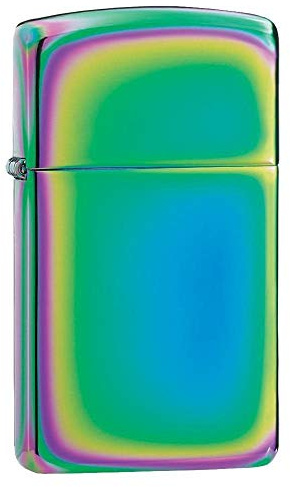 Zippo Sturmfeuerzeug - Slim Spectrum, Multi-Color, Base Model - Nachfüllbar - Wiederverwendbar - Windfestes Design - Geschenkbox - Made in USA