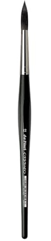 da Vinci Watercolor Series 5598 Casaneo Paint Brush, Round New Wave Synthetics, Size 12