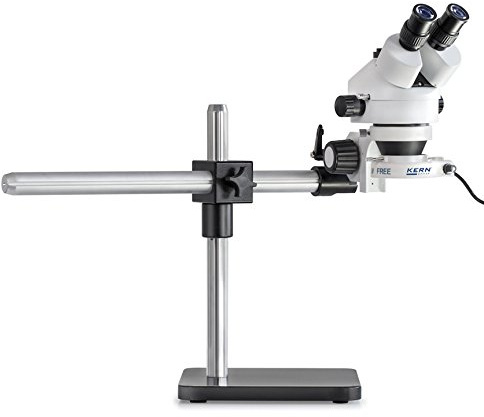 Stereomikroskop-Set [Kern OZL 961] Vordefiniert mit Universalständer und Beleuchtung für Ihren funktionalen Arbeitsplatz, Tubus: Binokular, Objektiv: 0,7x - 4,5x, Beleuchtung: 4,5W-LED-Ringlicht