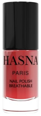 HASNA PARIS - smalto per unghie Halal - Eco responsabile - Lucentezza e lunga tenuta - Facile da applicare - 6ml (ROSSO CARMIN)