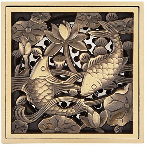 10 cm Bodenablauf Antike Messing Abfallablauf Sieb Rost für Home Kitchen Badezimmer Wc Wäsche Garten Outdoor(#4)