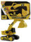 CatToysOfficial | CAT Construction 29,5 cm Power Haulers Bagger Spielzeug | Echte Lichter & Geräusche, Bewegungsangetrieben, Arbeitsfunktionen | Interaktive Baustellenfahrzeuge Kinder ab 3 Jahre