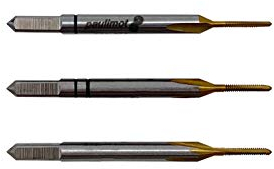PAULIMOT Hand-Gewindebohrer-Satz 3-teilig M1,6 x 0,35