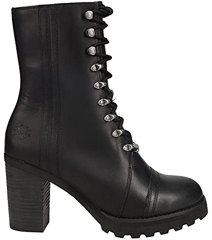 HARLEY-DAVIDSON Kvinnors Seneca 7 tum spets motorcykelstövel, Svart - Svart - 39 EU