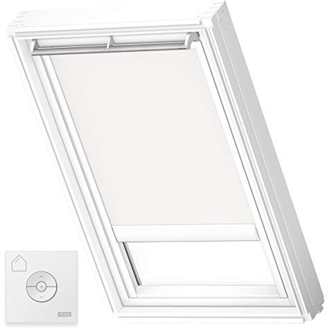VELUX Original Solar-Verdunkelungsrollo, CK04, Weiß, Weiße Seitenschienen, Vorherige Version
