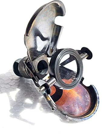 Ganga Nautical Fernglas aus Messing, antikes Messing, 3 Zoll, 100 % reines Metall, Messing und Glas, Schwarz
