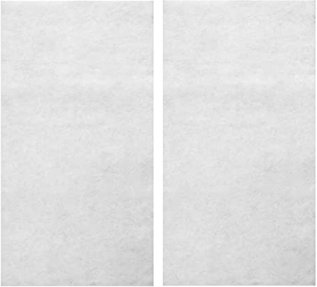 Set di 2 Filtri per Cappa Aspirante Universali, Filtro di Ricambio Assorbi Fumi e Grasso in Fibra di Poliestere, Panno Rettangolare Ritagliabile, per Cucina e Ristorante (45 * 90-Bianco)