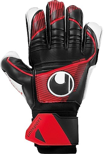 uhlsport Powerline Soft Flex Frame Fußball Kinder und Erwachsene Torwarthandschuhe Unisex - Torhüter-Handschuhe mit Fingerschutz
