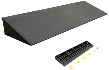 GODARM Rollstuhl Rampe Rollstuhlrampe Türschwelle Rampe Türschwelle 2cm Saugroboter Für Bürgersteig, Nutzbar Als Rollstuhlrampe, Auto Rampe, Schwellenrampe Eisenhaltig (Size : 50 * 6 * 1CM)